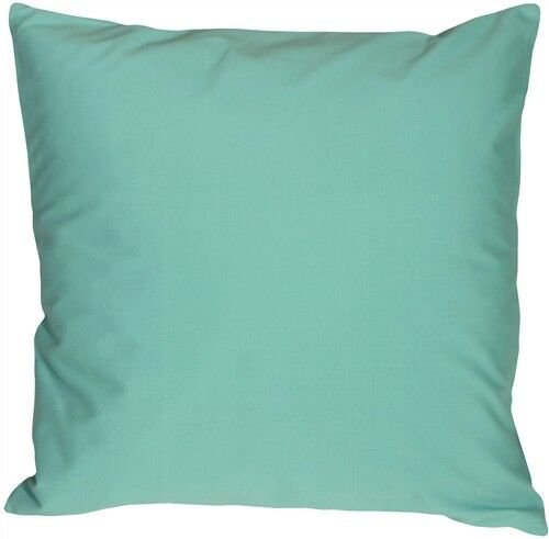 Pillow Decor - Caravan Cotton Turquoise 20x20 Throw Pillow (SE1-0001-08-20)