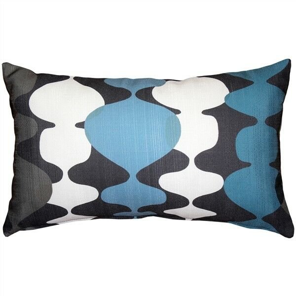 Pillow Decor - Lava Lamp Charcoal Blue 12x20 Throw Pillow (PD2-0130-01-92)