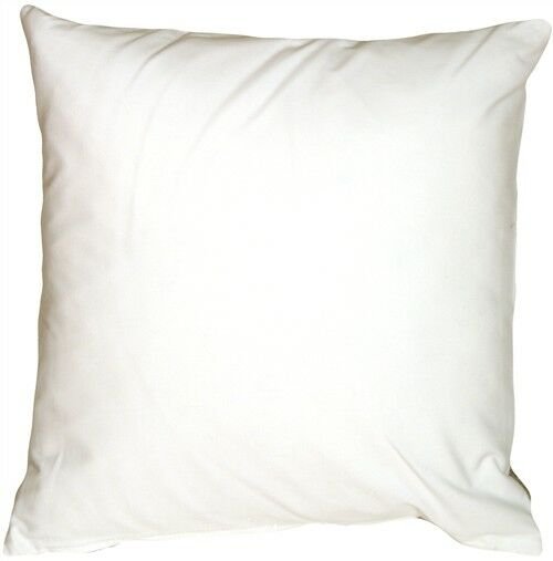 Pillow Decor - Caravan Cotton White 16x16 Throw Pillow (SE1-0001-12-16)