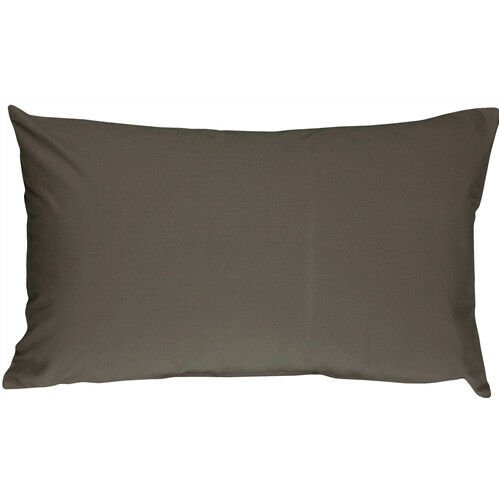 Pillow Decor - Caravan Cotton Dark Gray 12x19 Throw Pillow (SE1-0001-16-92)