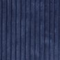Wide Wale Corduroy 22x22 Dark Blue Throw Pillow, Complete with Pillow Insert