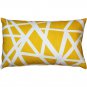 Bird's Nest Yellow Throw Pillow 12x19, Complete with Pillow Insert