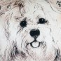 Havanese 17x17 Dog Pillow, Complete with Pillow Insert