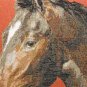 Horse Head French Tapestry Throw Pillow, Complete with Pillow Insert