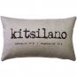 Kitsilano Gray Felt Coordinates Pillow 12x19, Complete with Pillow Insert