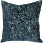 Visconti Teal Blue Chenille Throw Pillow 21x21, Complete with Pillow Insert