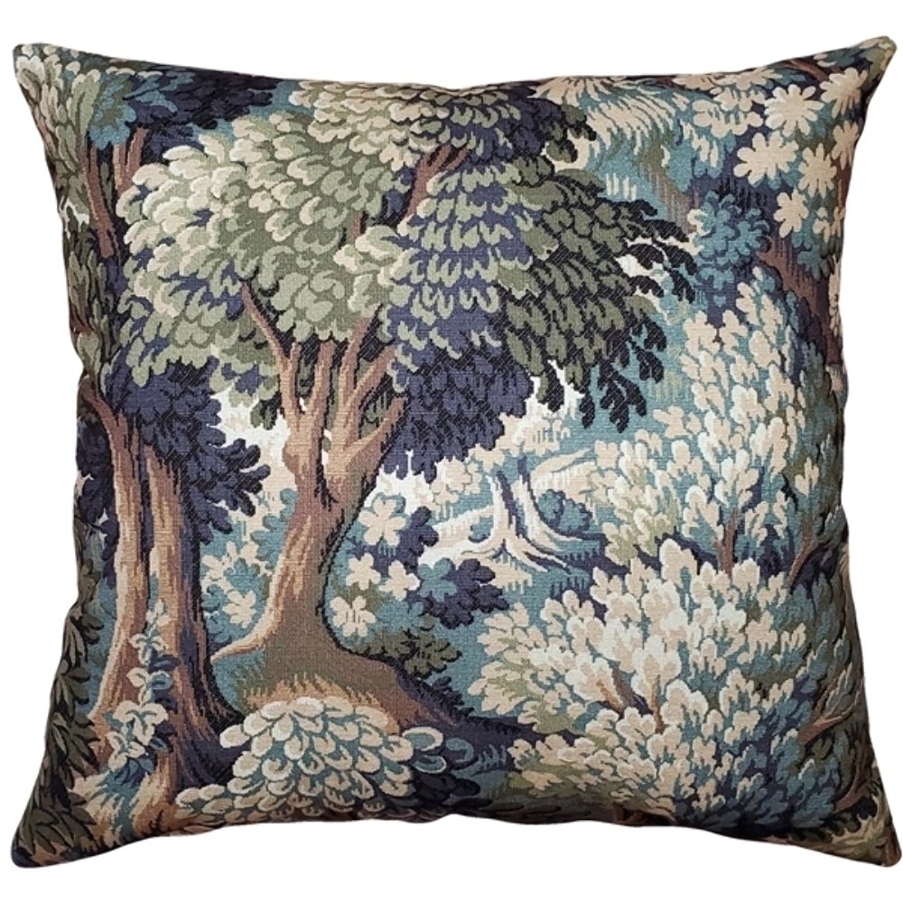 Somerset Woods by Day Throw Pillow 24x24, Complete with Pillow Insert