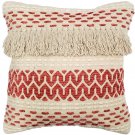 Ojai Red Bohemian Pillow 20x20, Complete with Pillow Insert