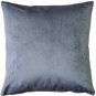 Robert Aluminum Stripe Velvet Pillow 22x22, Complete with Pillow Insert