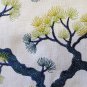 Bonsai Pine Teal Green Throw Pillow 12x19, Complete with Pillow Insert