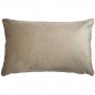 Rochelle Vanilla Paisley Velvet Pillow 12x20, Complete with Pillow Insert