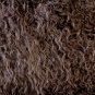 Mongolian Sheepskin Chocolate Brown Throw Pillow, Complete with Pillow Insert