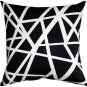 Bird's Nest Black Throw Pillow 20X20, Complete with Pillow Insert