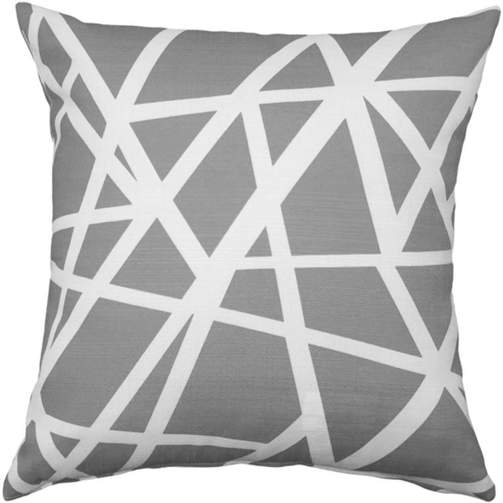 Bird's Nest Gray Throw Pillow 20X20, Complete with Pillow Insert