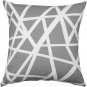Bird's Nest Gray Throw Pillow 20X20, Complete with Pillow Insert