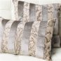 Robert Owl Stripe Velvet Pillow 15x22, Complete with Pillow Insert
