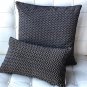 Art Deco Stripes Textured Velvet Throw pillow 20x20, Complete with Pillow Insert