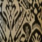 Mallorca Carbon Ikat Throw Pillow 20x20, Complete with Pillow Insert