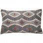Desmond Red Diamond Pillow 12x20, Complete with Pillow Insert