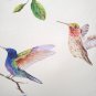 Monteverde Hummingbird Throw Pillow 21x21, Complete with Pillow Insert