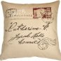 1907 Airmail 24x24 Throw Pillow, Complete with Pillow Insert