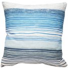 Sedona Stripes Blue Throw Pillow 20x20, Complete with Pillow Insert