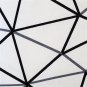 Crossed Lines Cotton Print Throw Pillow 17x17, Complete with Pillow Insert