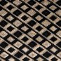 Jager Black Diamond Textured Velvet Throw Pillow 12x20, Complete with Pillow Ins