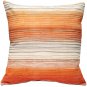 Sedona Stripes Orange Throw Pillow 17x17, Complete with Pillow Insert