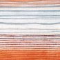Sedona Stripes Orange Throw Pillow 17x17, Complete with Pillow Insert
