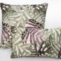 Pattaya Purple Palm Throw Pillow 20x20, Complete with Pillow Insert