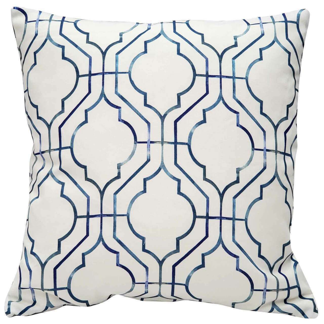 Biltmore Gate Blue Throw Pillow 20x20, Complete with Pillow Insert