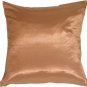 Copper with Copper Baroque Pattern Throw Pillow, Complete with Pillow Insert