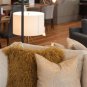 Forest Gold Linen Throw Pillow 19x19, Complete with Pillow Insert