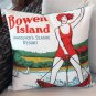 Bowen Island Outdoor Throw Pillow, Complete with Pillow Insert