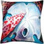Newport Beach Arrowhead and Miter Shell Mix Throw Pillow 20x20, Complete with Pi