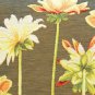 Yellow Dahlias Square Tapestry Throw Pillow, Complete with Pillow Insert