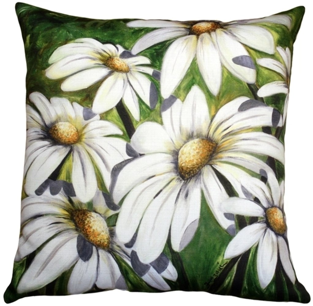 Daisy Patch 20x20 Throw Pillow, Complete with Pillow Insert