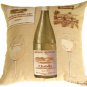 Fabrice de Villeneuve White Wine Pillow, Complete with Pillow Insert