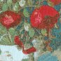 Van Gogh Poppies 19x19 Throw Pillow, Complete with Pillow Insert