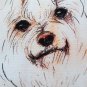 Maltese 17x17 Dog Pillow, Complete with Pillow Insert