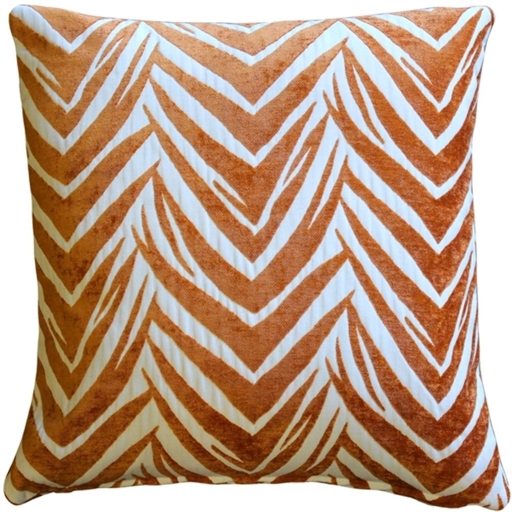Samba Orange 20x20 Throw Pillow, Complete with Pillow Insert