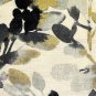 Linen Leaf Graphite Gray Throw Pillow 20x20, Complete with Pillow Insert
