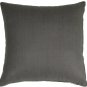 Tuscany Linen Charcoal Gray Throw Pillow 20x20, Complete with Pillow Insert