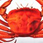 Crab Throw Pillow 12x19, Complete with Pillow Insert