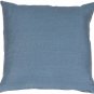 Tuscany Linen Wedgewood Blue Throw Pillow 17x17, Complete with Pillow Insert