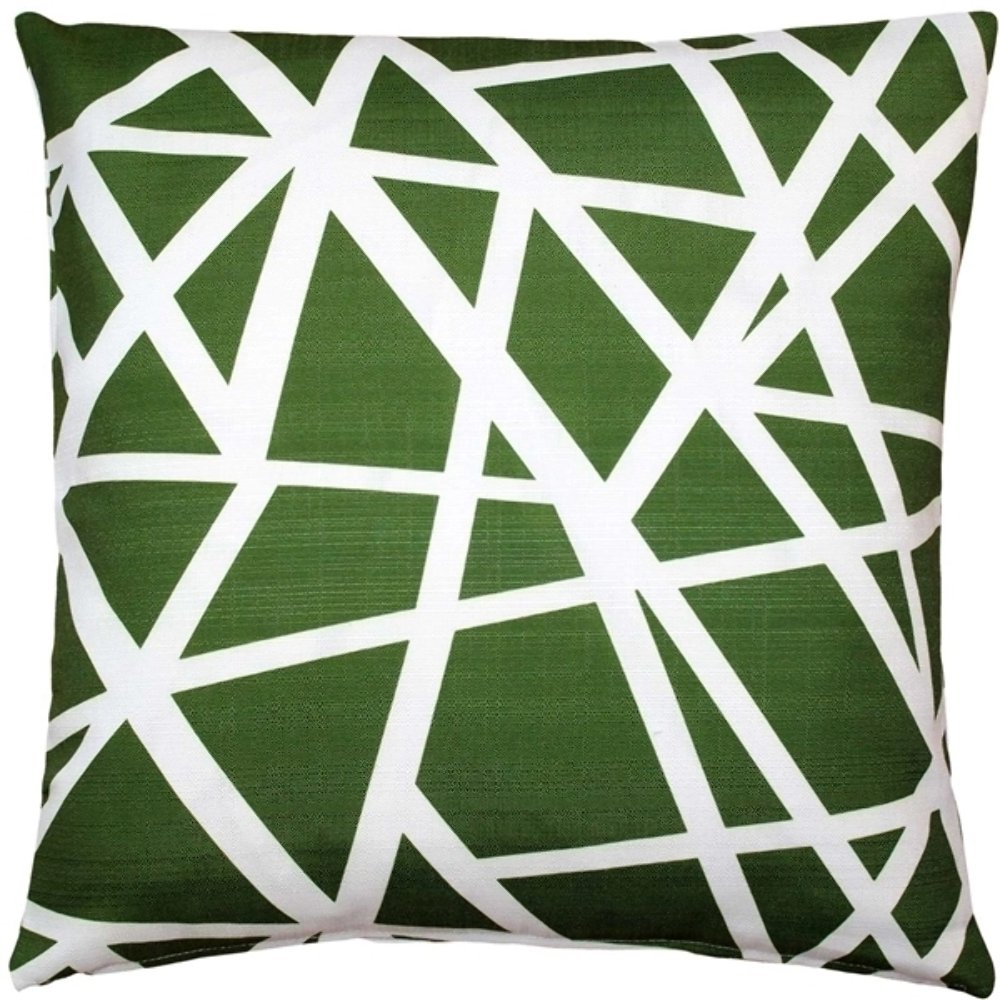 Bird's Nest Green Throw Pillow 20X20, Complete with Pillow Insert
