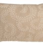 Brackendale Ferns Cream Rectangular Throw Pillow, Complete with Pillow Insert