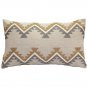 Tulum Ranch Embroidered Throw Pillow 12x20, Complete with Pillow Insert
