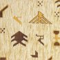 Tribal Yellow Pillow, Complete with Pillow Insert